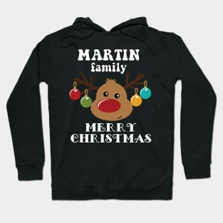 Family Christmas - Merry Christmas MARTIN family, Family Christmas Reindeer T-shirt, Pjama T-shirt Hoodie